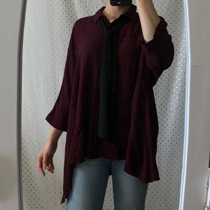 Zara Maroon Tunic